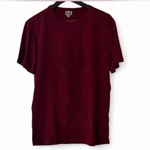 Adolfo Dominguez Deep Red Short Sleeve Tee